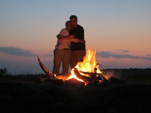 Akagera Rwanda Fire Couple