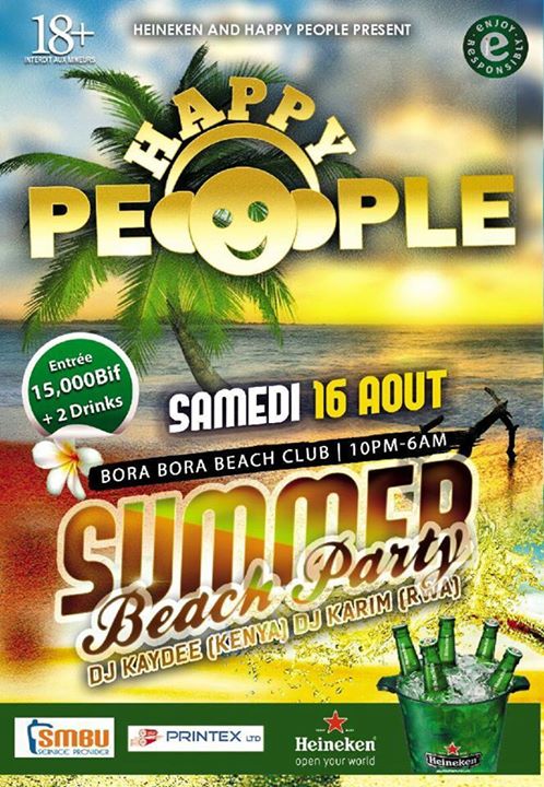 Bora Bora Beach Party 2014 Bujumbura, Burundi