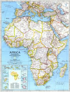 National Geographic's Map of Africa - AD 1990 - (6MB)